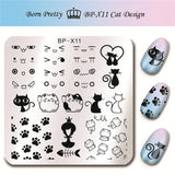 BORN PRETTY 6*6cm Square Nail Stamping Plates Lace Flower Animal Pattern Nail Art Stamp Stamping Template Image Plate