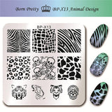 BORN PRETTY 6*6cm Square Nail Stamping Plates Lace Flower Animal Pattern Nail Art Stamp Stamping Template Image Plate