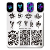 BORN PRETTY 6*6cm Square Nail Stamping Plates Lace Flower Animal Pattern Nail Art Stamp Stamping Template Image Plate