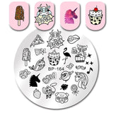 BORN PRETTY 6*6cm Square Nail Stamping Plates Lace Flower Animal Pattern Nail Art Stamp Stamping Template Image Plate