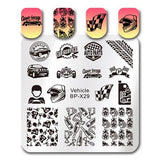 BORN PRETTY 6*6cm Square Nail Stamping Plates Lace Flower Animal Pattern Nail Art Stamp Stamping Template Image Plate