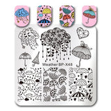 BORN PRETTY 6*6cm Square Nail Stamping Plates Lace Flower Animal Pattern Nail Art Stamp Stamping Template Image Plate