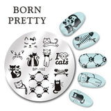 BORN PRETTY 6*6cm Square Nail Stamping Plates Lace Flower Animal Pattern Nail Art Stamp Stamping Template Image Plate