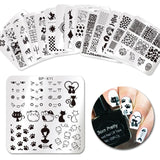 BORN PRETTY 6*6cm Square Nail Stamping Plates Lace Flower Animal Pattern Nail Art Stamp Stamping Template Image Plate