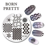 BORN PRETTY Cat Nail Art Stamping Plates Cute Animal Template Flower Rose Lace Image Manicure Plate Stencil