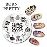 BORN PRETTY Cat Nail Art Stamping Plates Cute Animal Template Flower Rose Lace Image Manicure Plate Stencil