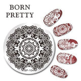 BORN PRETTY Cat Nail Art Stamping Plates Cute Animal Template Flower Rose Lace Image Manicure Plate Stencil