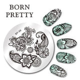 BORN PRETTY Cat Nail Art Stamping Plates Cute Animal Template Flower Rose Lace Image Manicure Plate Stencil