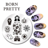 BORN PRETTY Cat Nail Art Stamping Plates Cute Animal Template Flower Rose Lace Image Manicure Plate Stencil