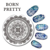 BORN PRETTY Cat Nail Art Stamping Plates Cute Animal Template Flower Rose Lace Image Manicure Plate Stencil