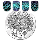 BORN PRETTY Cat Nail Art Stamping Plates Cute Animal Template Flower Rose Lace Image Manicure Plate Stencil