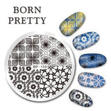 BORN PRETTY Cat Nail Art Stamping Plates Cute Animal Template Flower Rose Lace Image Manicure Plate Stencil