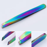 BORN PRETTY Chameleon Rainbow Nail Cuticle Pusher Clipper Scissor Nipper Tweezer Picker Steel Manicure Nail Art Tools