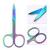 BORN PRETTY Chameleon Rainbow Nail Cuticle Pusher Clipper Scissor Nipper Tweezer Picker Steel Manicure Nail Art Tools