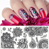 BORN PRETTY Checked Design Rectangle Nail Stamping Template Manicure Nail Art Stamp Image Plate