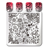 BORN PRETTY Christmas Festival Celebration Nail Stamping Plate Halloween Valentine's Day Round Rectangle Nail Image Template