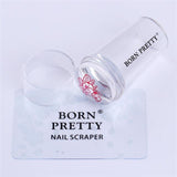 BORN PRETTY Clear Jelly Silicone Marshmallow Stamper with Scraper Stamping Manicure Nail Art Stamping Tool Set