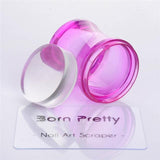 BORN PRETTY Clear Jelly Silicone Marshmallow Stamper with Scraper Stamping Manicure Nail Art Stamping Tool Set