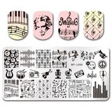 BORN PRETTY Flamingo Stamping Templates Summer Fruit Cartoon Animals Geometric Symbol Texture Starfish Floral Nail Stamp Plate