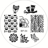 BORN PRETTY Flamingo Stamping Templates Summer Fruit Cartoon Animals Geometric Symbol Texture Starfish Floral Nail Stamp Plate