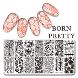 BORN PRETTY Flamingo Stamping Templates Summer Fruit Cartoon Animals Geometric Symbol Texture Starfish Floral Nail Stamp Plate