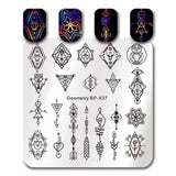 BORN PRETTY Geometry Fruit Nail Art Stamp Template Mandala Baroque Floral Animal Lace Ethnic Image Stamping Plate Manicure Tools