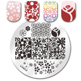 BORN PRETTY Geometry Lace Nail Stamping Plate Space Leaves Flowers Animals Manicure Nail Template Stencil