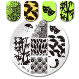 BORN PRETTY Geometry Lace Nail Stamping Plate Space Leaves Flowers Animals Manicure Nail Template Stencil