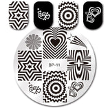 BORN PRETTY Geometry Lace Nail Stamping Plate Space Leaves Flowers Animals Manicure Nail Template Stencil