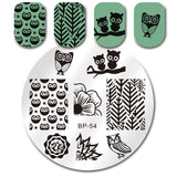 BORN PRETTY Geometry Lace Nail Stamping Plate Space Leaves Flowers Animals Manicure Nail Template Stencil