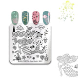 BORN PRETTY Halloween Arabesque Nail Art Stamp Template Geometry Arrow Full Lace Flower Nail Stamping Plates Manicure Tools