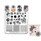 BORN PRETTY Halloween Arabesque Nail Art Stamp Template Geometry Arrow Full Lace Flower Nail Stamping Plates Manicure Tools