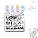 BORN PRETTY Halloween Arabesque Nail Art Stamp Template Geometry Arrow Full Lace Flower Nail Stamping Plates Manicure Tools