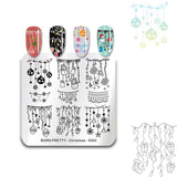 BORN PRETTY Halloween Arabesque Nail Art Stamp Template Geometry Arrow Full Lace Flower Nail Stamping Plates Manicure Tools