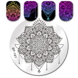 BORN PRETTY Halloween Arabesque Nail Art Stamp Template Geometry Arrow Full Lace Flower Nail Stamping Plates Manicure Tools