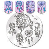 BORN PRETTY Halloween Arabesque Nail Art Stamp Template Geometry Arrow Full Lace Flower Nail Stamping Plates Manicure Tools