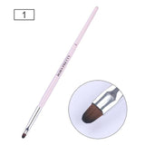 BORN PRETTY Nail Cleaning Brush UV Gel Powder Dust Cuticle Clean Pink Blue Handle Round Pen Manicure Nail Art Tool