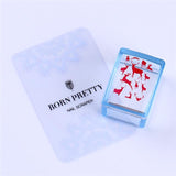 BORN PRETTY Nail Scraper Rose Gold Stamper Chess Clear Jelly Silicone Head Nail Stamper with Cap and  Manicure Stamping Set