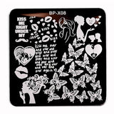 BORN PRETTY Nail Stamping Plates Animal Series Cute Cats Plant Nail Art Stamp Image Template Manicure Stencils Nail Decoration