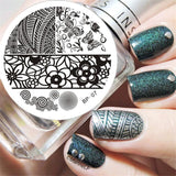 BORN PRETTY Nail Stamping Plates Animal Series Cute Cats Plant Nail Art Stamp Image Template Manicure Stencils Nail Decoration