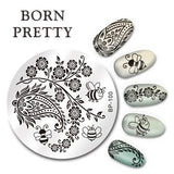 BORN PRETTY Nail Stamping Plates Animal Series Cute Cats Plant Nail Art Stamp Image Template Manicure Stencils Nail Decoration