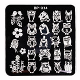 BORN PRETTY Nail Stamping Plates Animal Series Cute Cats Plant Nail Art Stamp Image Template Manicure Stencils Nail Decoration