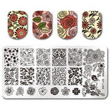 BORN PRETTY Nail Stamping Plates Animal Series Cute Cats Plant Nail Art Stamp Image Template Manicure Stencils Nail Decoration