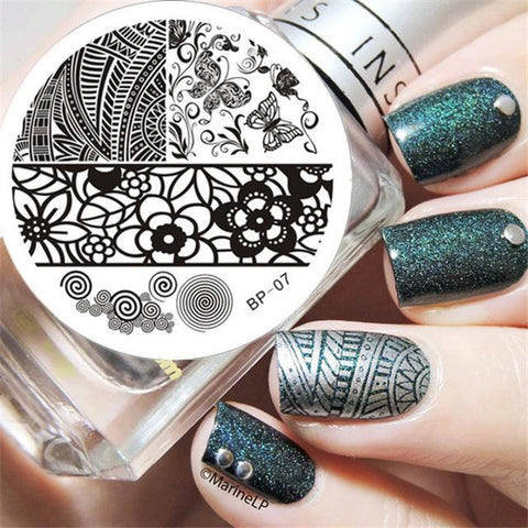 BORN PRETTY Nail Stamping Plates Animal Series Cute Cats Plant Nail Art Stamp Image Template Manicure Stencils Nail Decoration