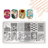 BORN PRETTY Nail Stamping Plates Flower Geometry Nature Series Nail Template Stamp Image Manicure Stamp Plate DIY Nail Designs