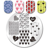 BORN PRETTY Nail Stamping Plates Flower Geometry Nature Series Nail Template Stamp Image Manicure Stamp Plate DIY Nail Designs