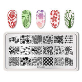 BORN PRETTY Nail Stamping Plates Lace Flower Animal Pattern Nail Art Stamp Stamping Template Image Plate Stencil Nails Tool