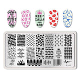 BORN PRETTY Nail Stamping Plates Lace Flower Animal Pattern Nail Art Stamp Stamping Template Image Plate Stencil Nails Tool