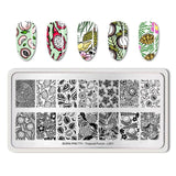 BORN PRETTY Nail Stamping Plates Lace Flower Animal Pattern Nail Art Stamp Stamping Template Image Plate Stencil Nails Tool