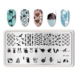 BORN PRETTY Nail Stamping Plates Lace Flower Animal Pattern Nail Art Stamp Stamping Template Image Plate Stencil Nails Tool